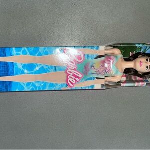 Barbie Doll with Pink and Blue Swimsuit